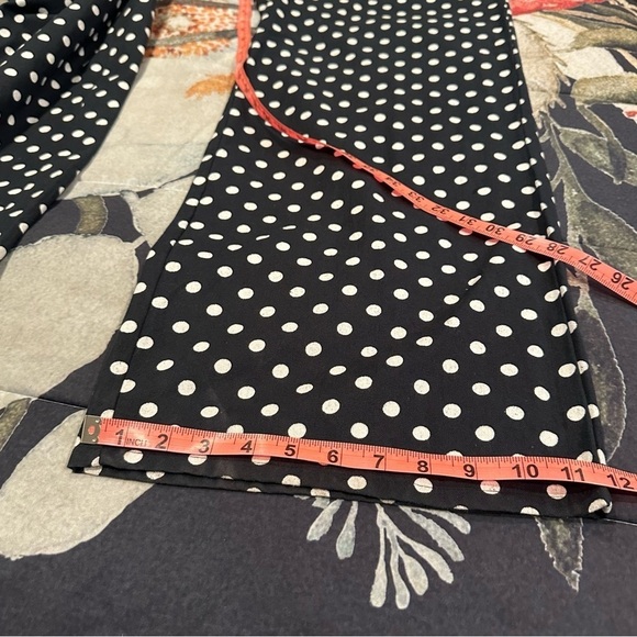 NWOT Compania Fantastică high waist polka dot wide leg pants linen like - Picture 9 of 16